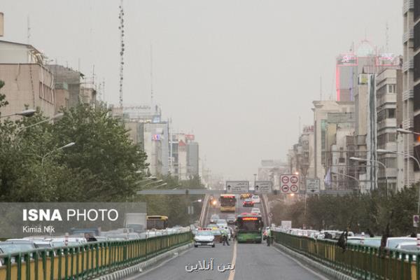 آلودگی هوای تهران برای گروههای حساس طی امروز
