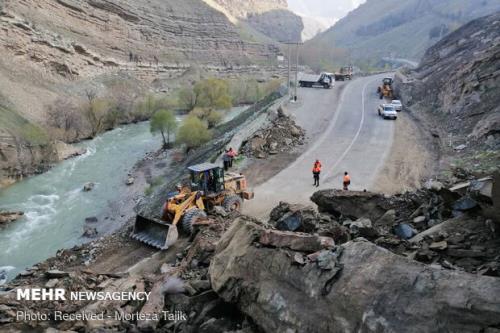 جاده چالوس برای بار دوم در ۴۸ ساعت اخیر بسته شد