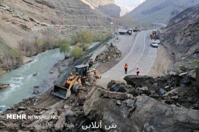 جاده چالوس برای بار دوم در ۴۸ ساعت اخیر بسته شد