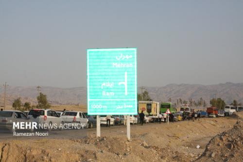 ترافیک سنگین در محورهای منتهی به مرزهای مهران و شلمچه