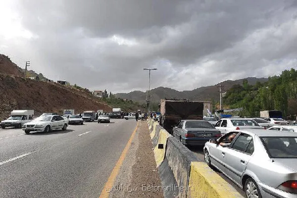 کندوان و آزاد راه تهران-شمال یک طرفه شد ترافیک سنگین در راه شمالی
