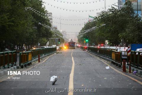 وزش باد شدید در تهران