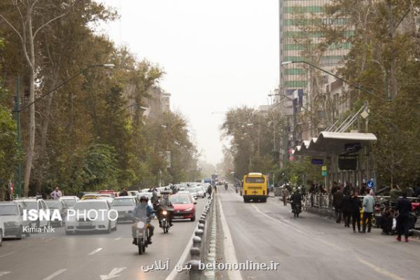 هوای تهران برای حساس ها ناسالم می باشد