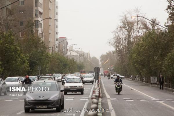 ۱۹ ایستگاه سنجش كیفیت هوای تهران در وضعیت ناسالم برای همه
